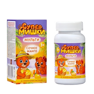 Мультивитамин вкус манго паст жев N60 (Мирролла)