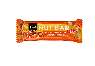 Батончик ореховый миндаль+арахис+мед 30г (Содж ООО)