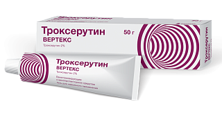 Троксерутин Вертекс гель 2% 50г (Вертекс)