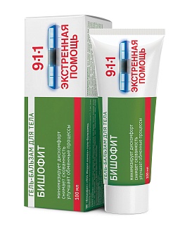 911Бишофит бальзам-гель д/тела 100мл (Твинс Тэк)