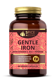 Спайс Актив легкодост железо+витС+В12+пиперин капс N60 (Консумед)