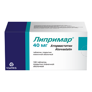 Липримар таб п/пл/о 40мг N100 (Виатрис)