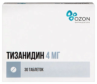 Тизанидин таб 4мг N30 (Озон)