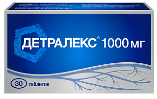 Детралекс таб п/пл/о 1000мг N30 (Сервье)