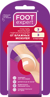Пластырь Foot Expert н-р гидроколлоид 2,9х6см N3 2,2х4,1см N3 (Спектрум)