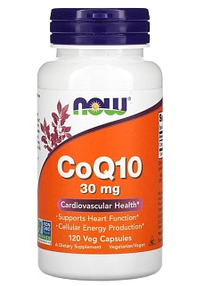 Нау Фудс Кофермент Q10 30мг капс N120 (Нау Фудс)