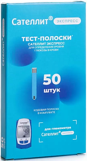 Тест-полоски Сателлит Плюс N50 (Элта)