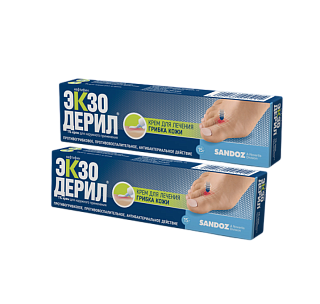 Экзодерил крем 1% 15г 1+1 (Сандоз)