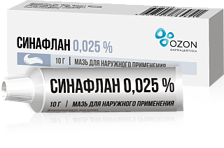 Синафлан мазь 0,025% 10г (Тула фф)