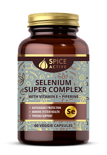 Спайс Актив суперкомпл Селен+витЕ+пиперин капс N60 (Консумед)