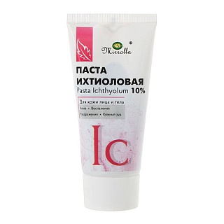 Ихтиоловая паста 10% 40 мл (Мирролла Лаб)