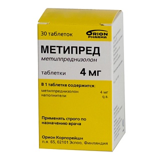 Метипред таб 4мг N30 (Орион)