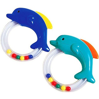 Курносики игрушка-погремуш Дельфин 3+мес (Мир Детства)