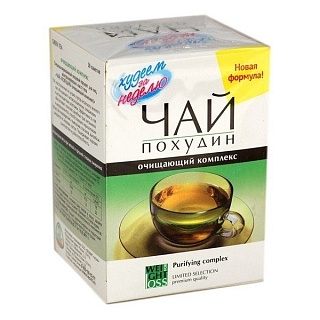 Худеем за неделю чай Похудин очищ компл 2г N25 (Леовит)