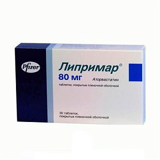 Липримар таб п/пл/о 80мг N30 (Пфайзер)