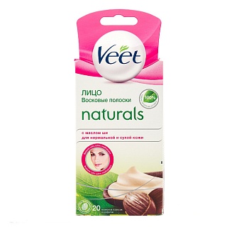 Вит полоски д/депил лица д/норм/сух кожи с маслом ши N18 (Рекитт)