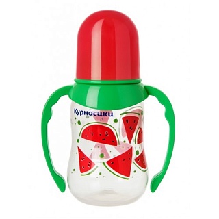 Курносики Бутылочка с ручками фрукты 125мл 11020 (Мир Детства)