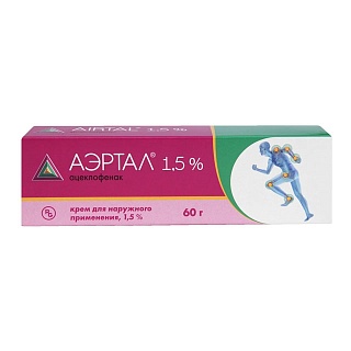 Аэртал крем 1,5% 60г (Гедеон)