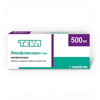 Левофлоксацин-Тева таб 500мг N7 (Тева)