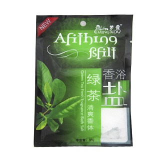 Meng kou Соль д/тела spa Зеленый чай 85г